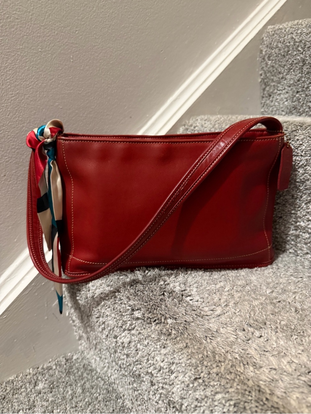 vintage Coach Bleecker Demi Zip baguette handbag
